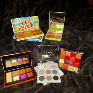 Lot of Eyeshadow Pallettes sephora, colour POP, the balm, pixi